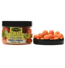 Плавающие бойлы Fun Fishing FLUO Squid & Garlic Orange Pop-Ups 12mm